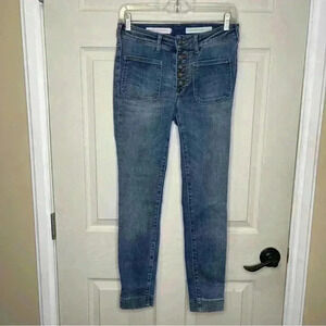 Pilcro and the Letter Press High-Rise Denim Leggings Sz 27